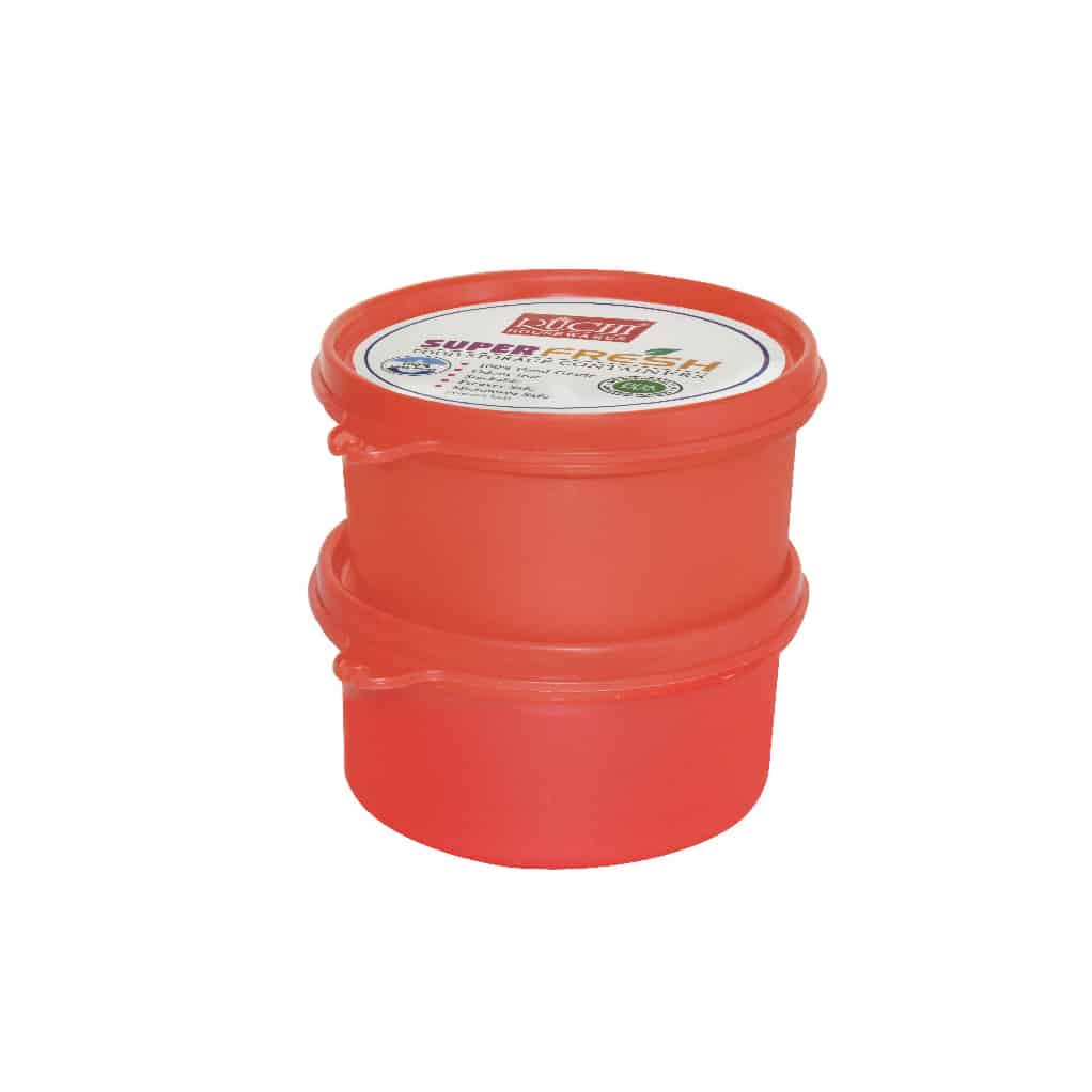 FOOD CONTAINER SET 400 ML(SET OF 2) SHADE -RED