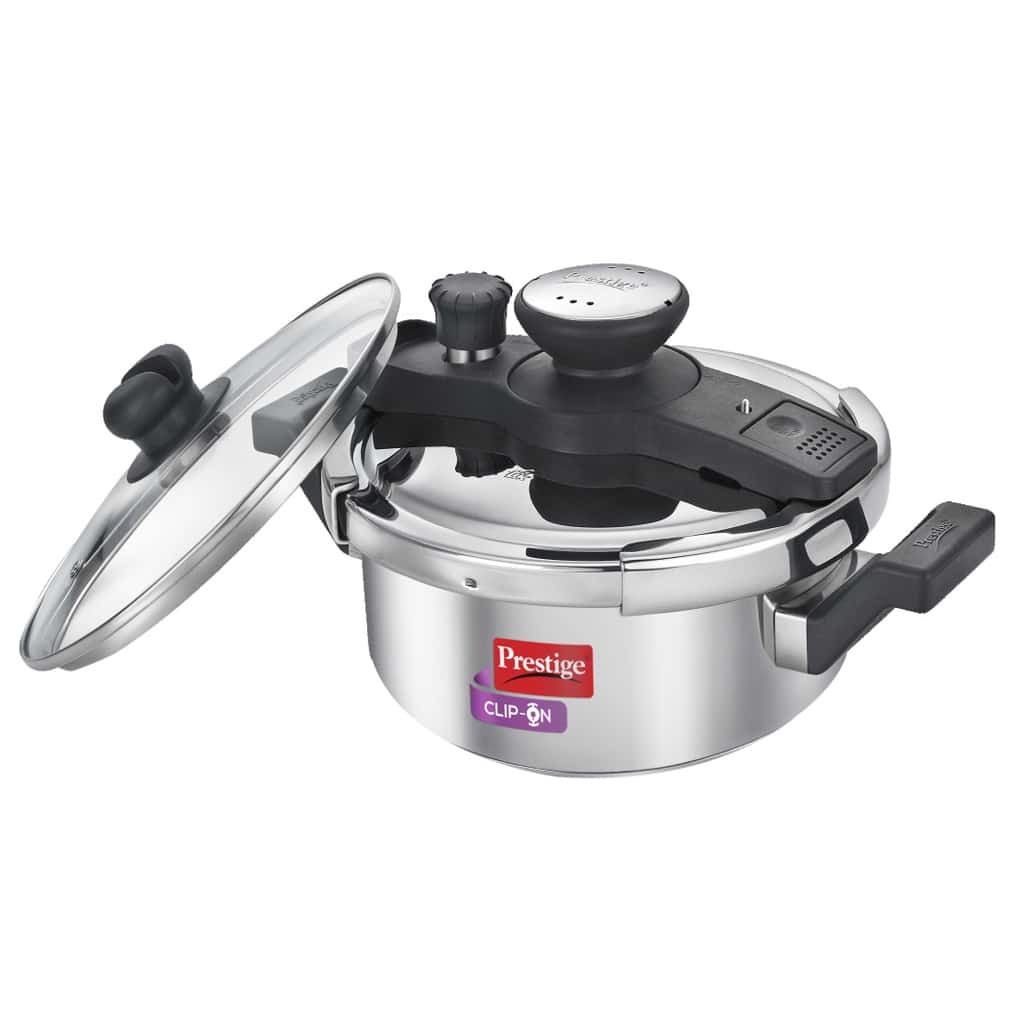 Stainless steel clip on 3 liter cooker