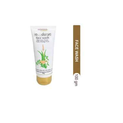 Patanjali Saundarya Face Wash (Aloevera, Neem, Tulsi, Orange Peel) 100 Gm